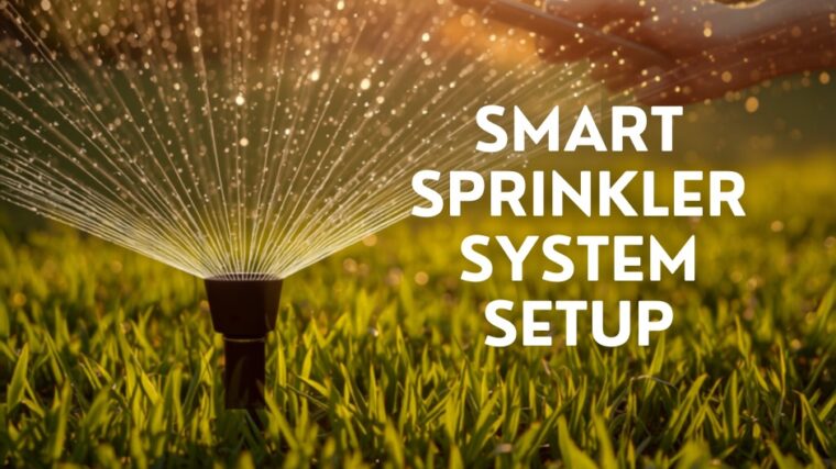 Smart sprinkler system setup saves water and money