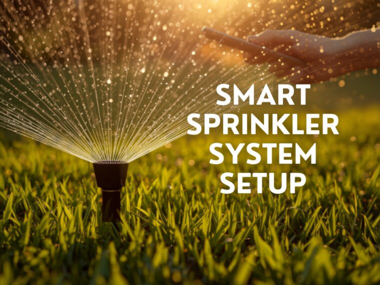 Smart sprinkler system setup saves water and money